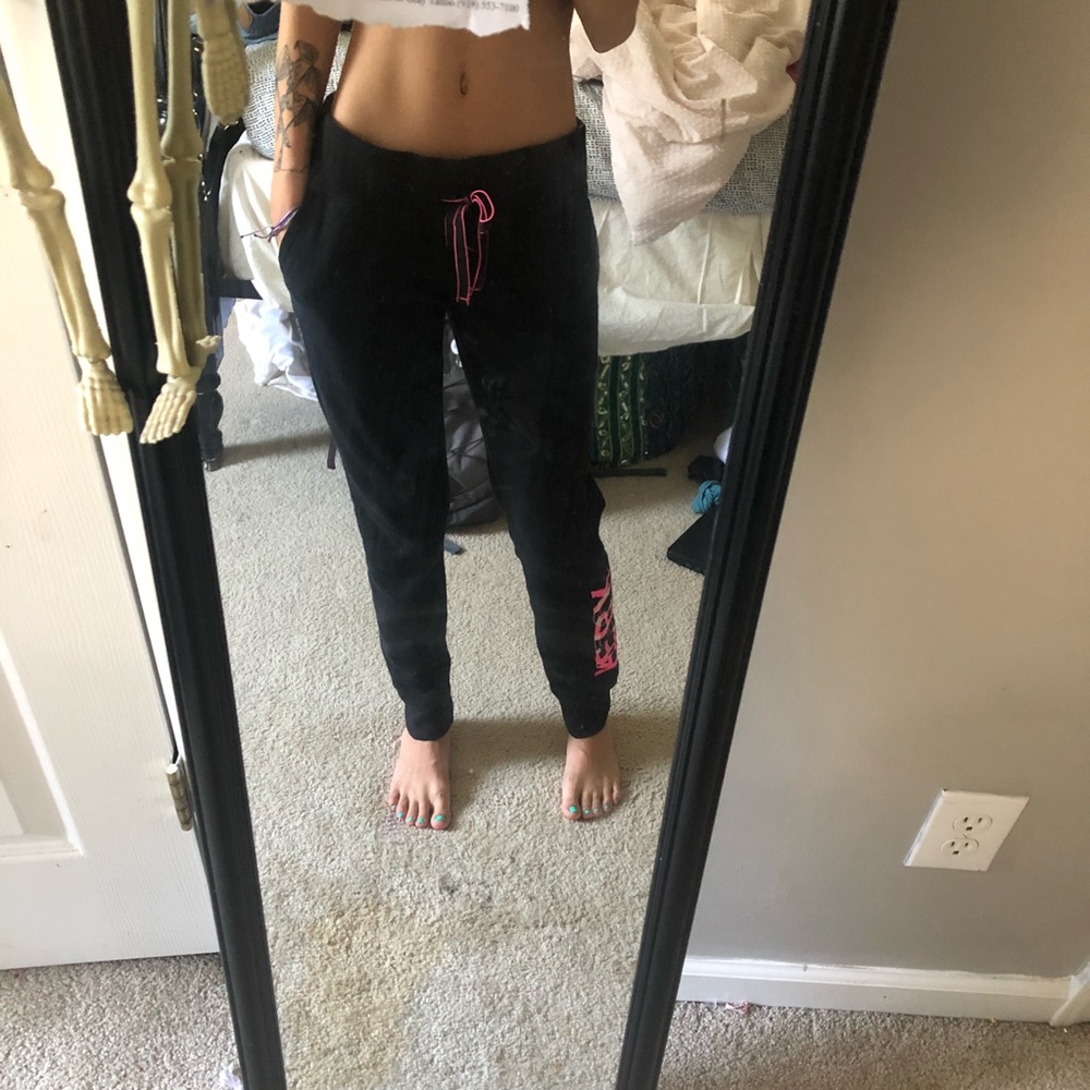 Reebok Jogger Sweat Pants Black/Pink